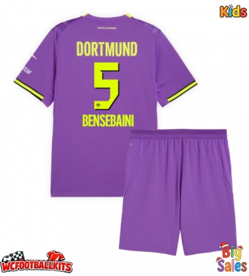 Borussia Dortmund Ramy Bensebaini #5 Replica Third Stadium Kit for Kids 2026-27 Short Sleeve (+ pants)